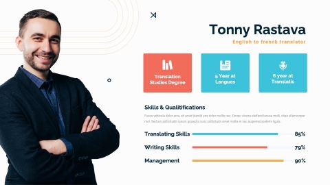 LINGU Translation Service & Language Course Powerpoint Template
