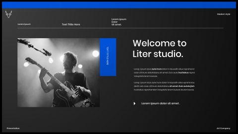 Liter Business PowerPoint Template