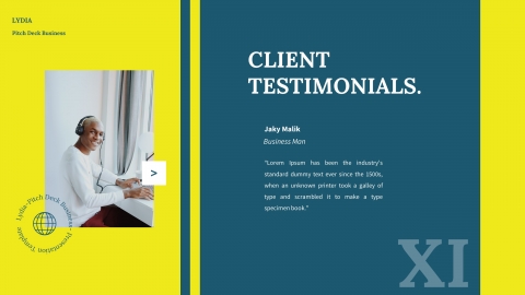 Lydia Pitch Deck Business Powerpoint Template