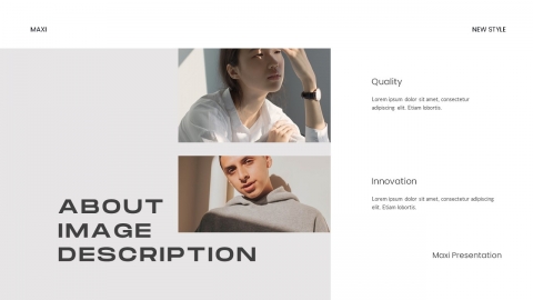 Maxi Minimal Presentation Powerpoint