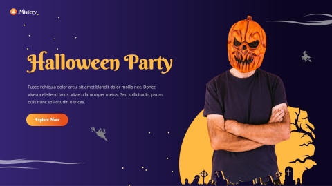 Mistery Halloween Theme Powerpoint Template