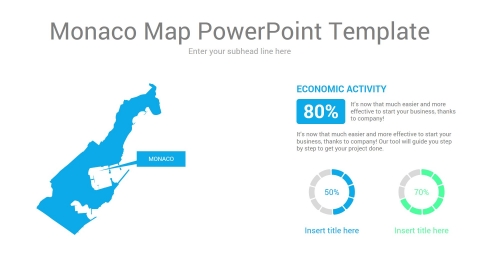 Monaco map powerpoint template