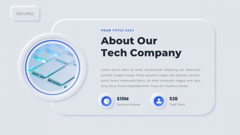 Neuno Neumorphic Business PowerPoint Template