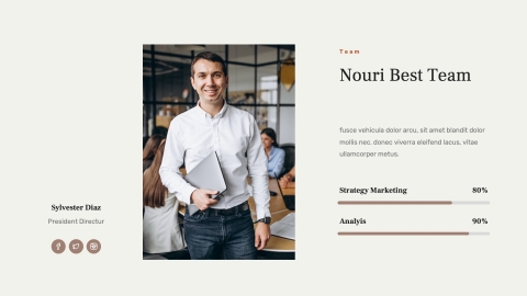 NOURI Online Shop Powerpoint Template