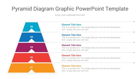 pyramid diagram graphic powerpoint template