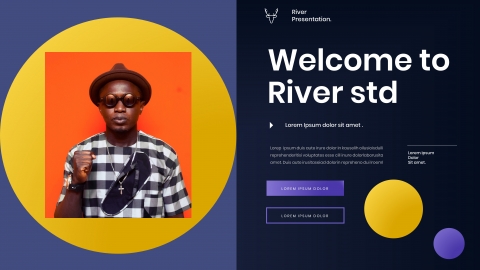 River Business PowerPoint Template