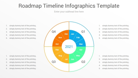 Roadmap Timeline Infographics Template