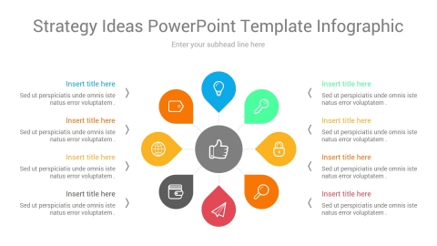 strategy ideas powerpoint template infographic