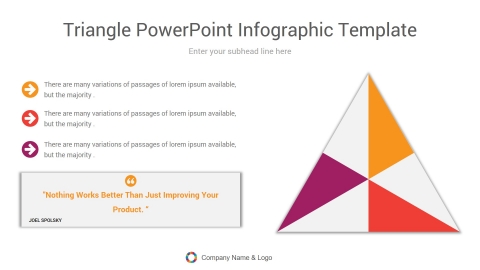 triangle powerpoint Infographic template