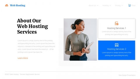Web Hosting Powerpoint Template