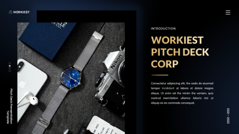 Workies Business Pitch Deck PowerPoint Template
