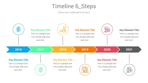 yearly timeline project infographic